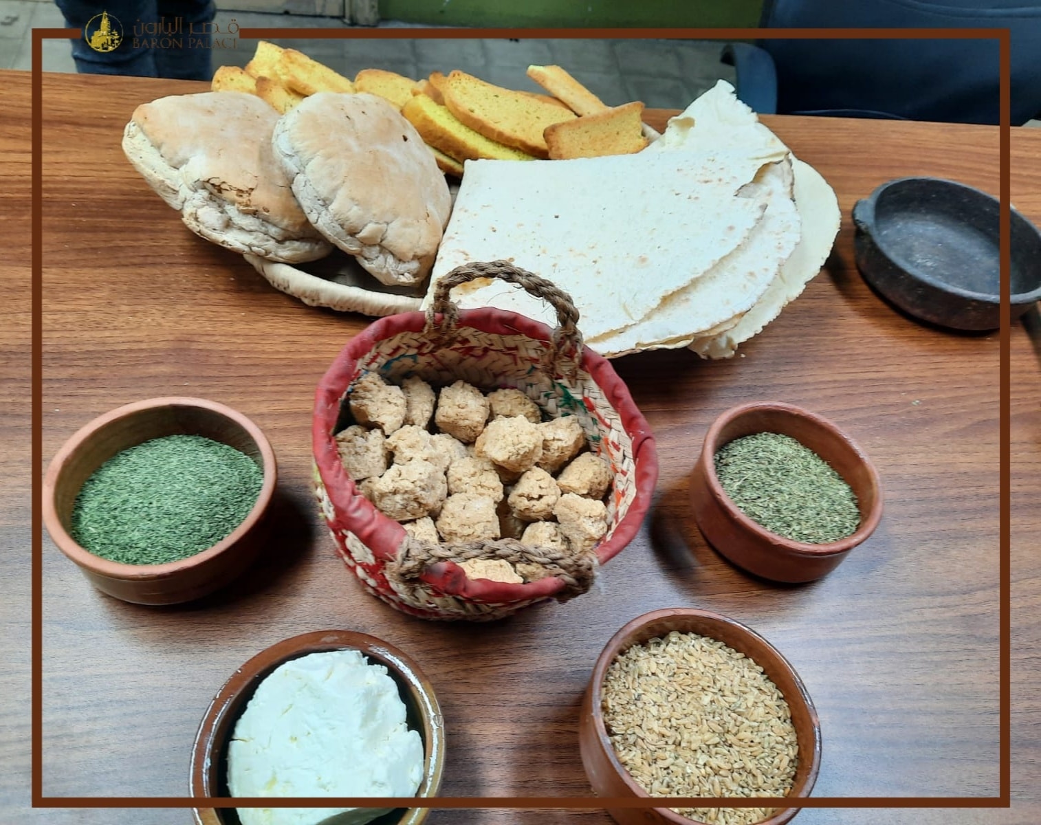 Traditional foods of Upper Egypt made during heritage workshop
