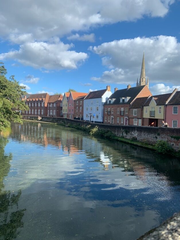 View along the river in Norwich