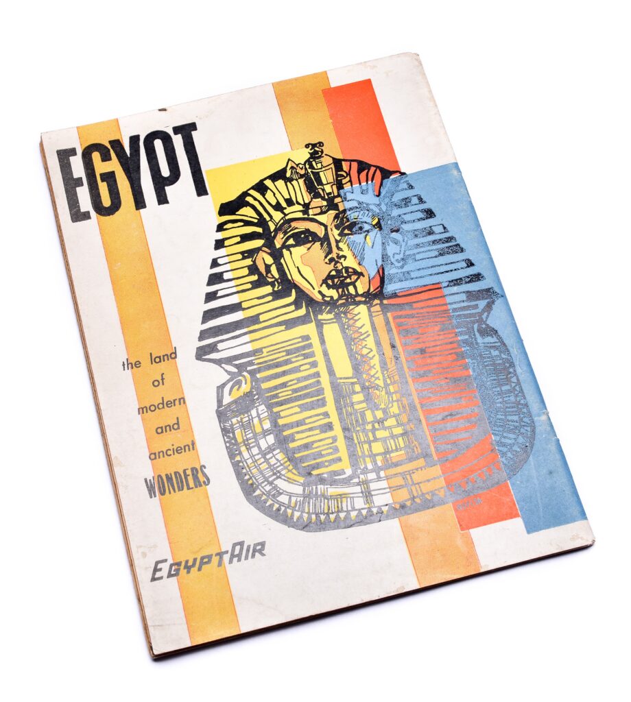 A 1972 magazine produced by EgyptAir to commemorate the 50th anniversary of the discovery of Tutankhamun's tomb