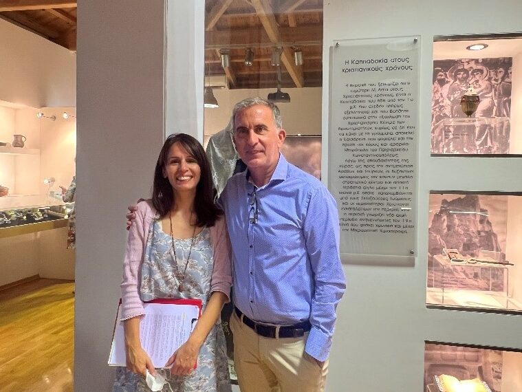 Meltam Yasdag with the director of the museum