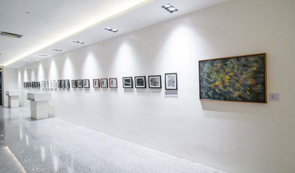 Donation of painting entitled Birds on display at Ayala Museum