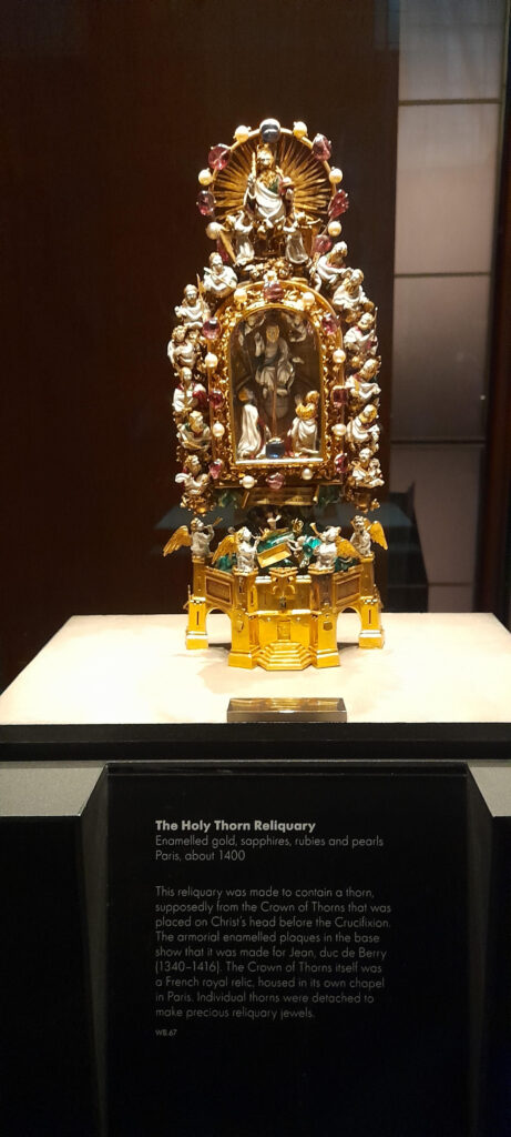 The Holy Thorn Reliquary in the Waddesdon Bequest Gallery.
