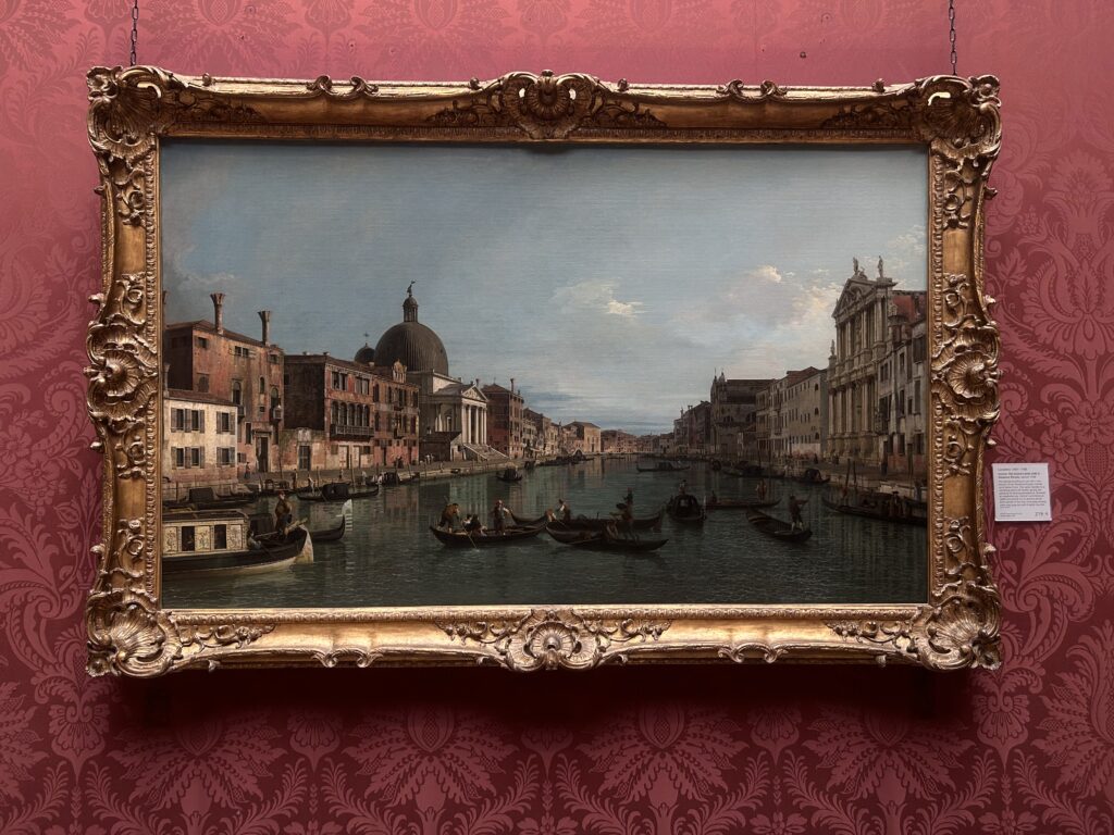 Photograph of a painting of Venice.
