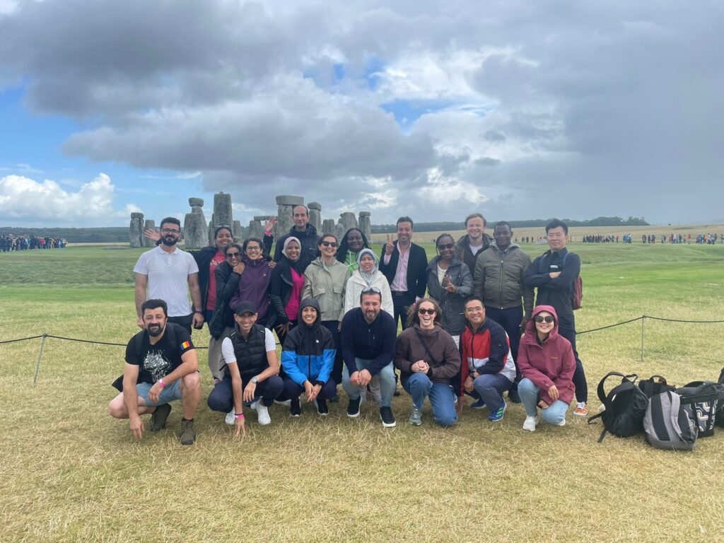 The 2023 ITP cohort pictured in front of Stonehenge