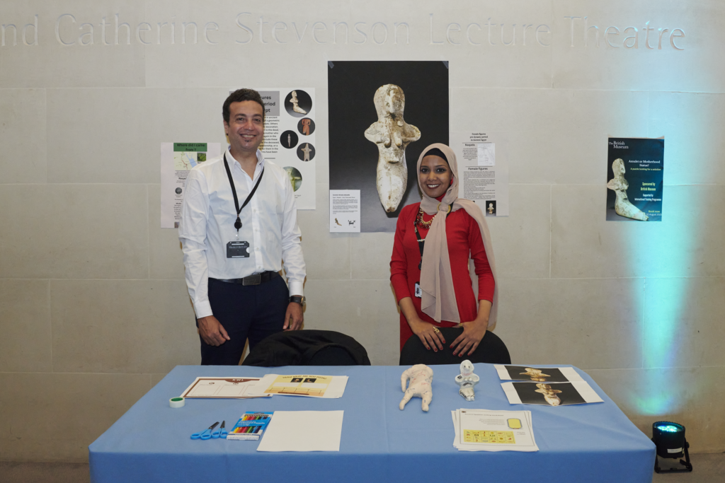ITP fellows based in Egypt and Sudan department stand with their Object in focus display 