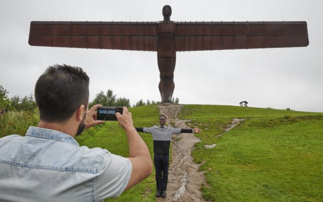 2019 fellows at the Angel of the North.
