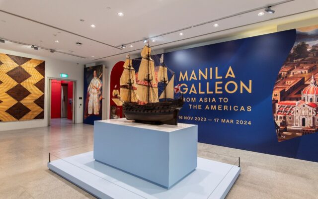 Photograph of the Manila Galleon exhibition post installation.