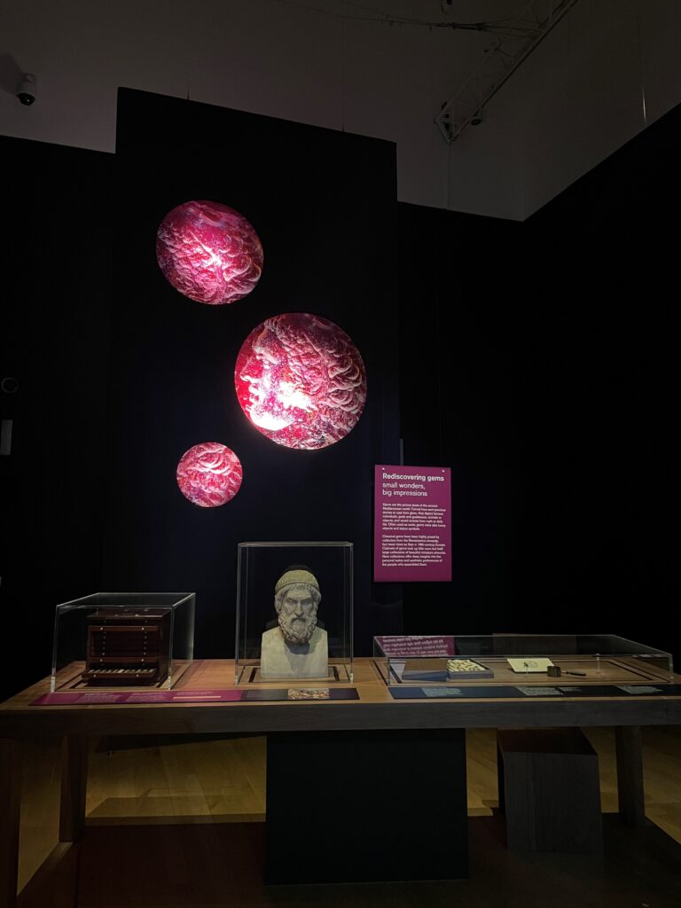 Photograph of the main exhibition display.