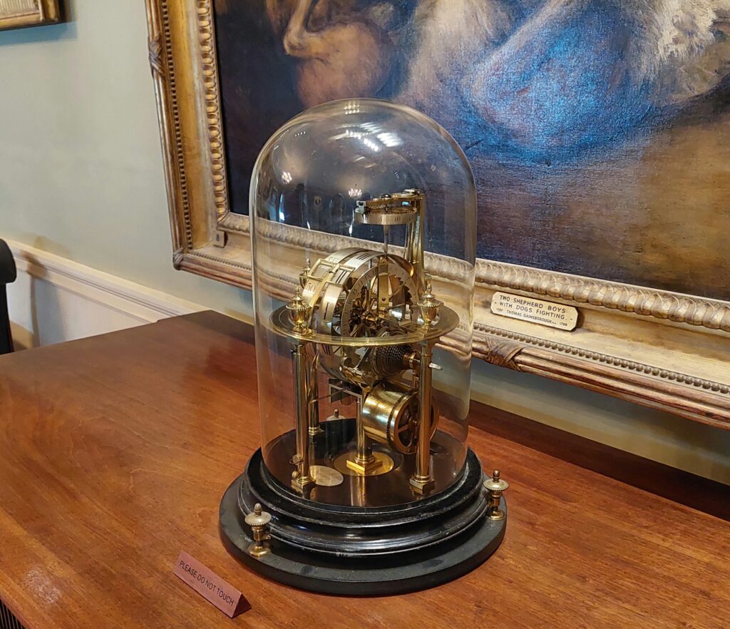 Photograph of a skeleton clock