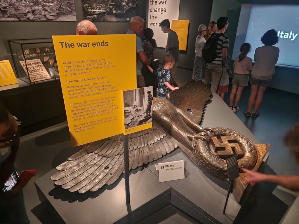 Photograph of a gallery showcase.