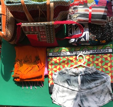 Photograph of printed textiles