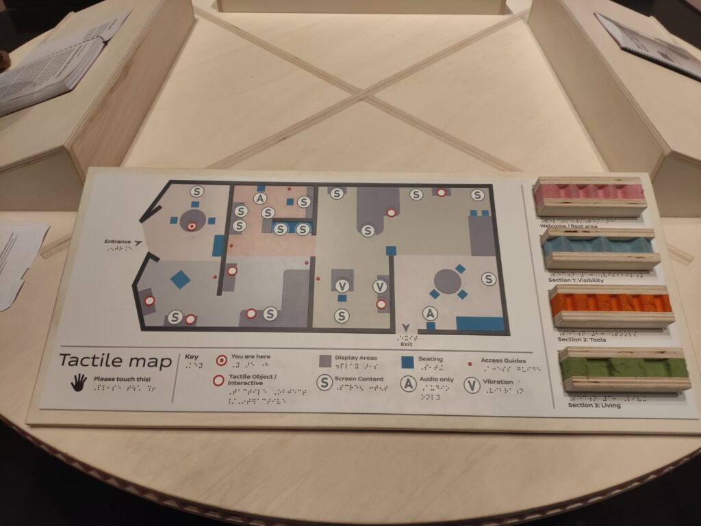 Photograph of a tactile map