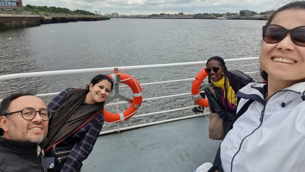 ITP group take a selfie by the coast