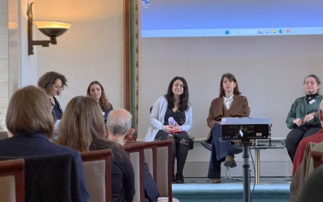 Demetra Ignatiou (Cyprus, ITP 2025) presenting with Dr Ersin Hussein at the Ancient Mediterranean at the Past and Futures conference.